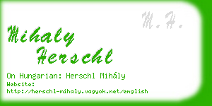 mihaly herschl business card